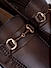 Coffee Moccasins With Metal Embellishment