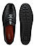 Black Croco Leather Loafers