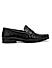 Black Croco Textured Loafers