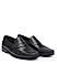 Black Croco Textured Loafers