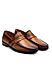 Tan Heel Moccasins With Panel