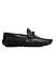 Black Moccasins With Braided Panel