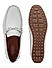 White Moccasins With Braided Panel