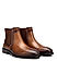 Tan Plain Leather Boots