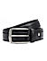 Black Plain Leather Men's Belt