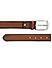 Tan Plain Leather Men's Belt