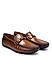 Tan Braided Leather Moccasins