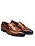 Tan Plain Leather Loafers