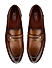 Tan Plain Leather Loafers