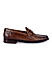 Tan Signato Leather Heel Moccasins