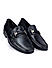 Black Top Embellished Moccasins