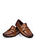 Tan Textured Monk Style Moccasins