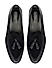 Black Patent Leather Loafers With Tassels