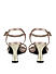 Beige Ankle Strap Stiletto Heels