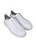 White Slip-on Leather Sneakers