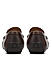 Brown Leather Moccasins With Logo