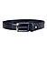 Black Croco Effect Men's Belt