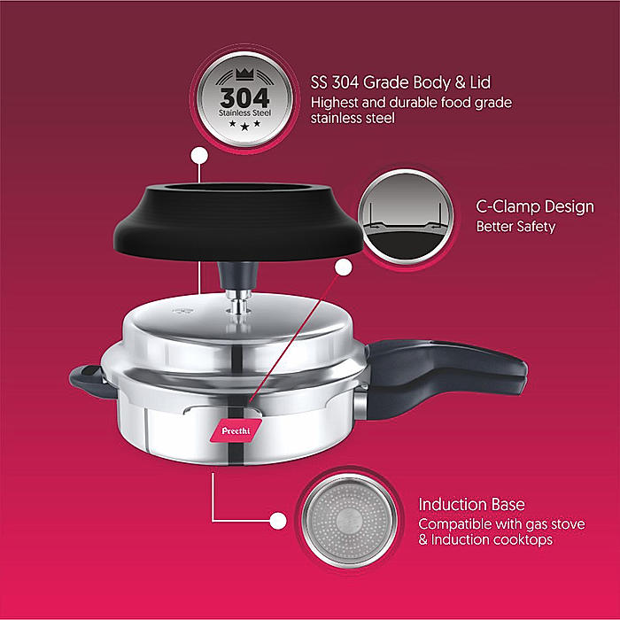 Induction Pressure Cookers: Induction-friendly pressure cookers for safe  and efficient cooking