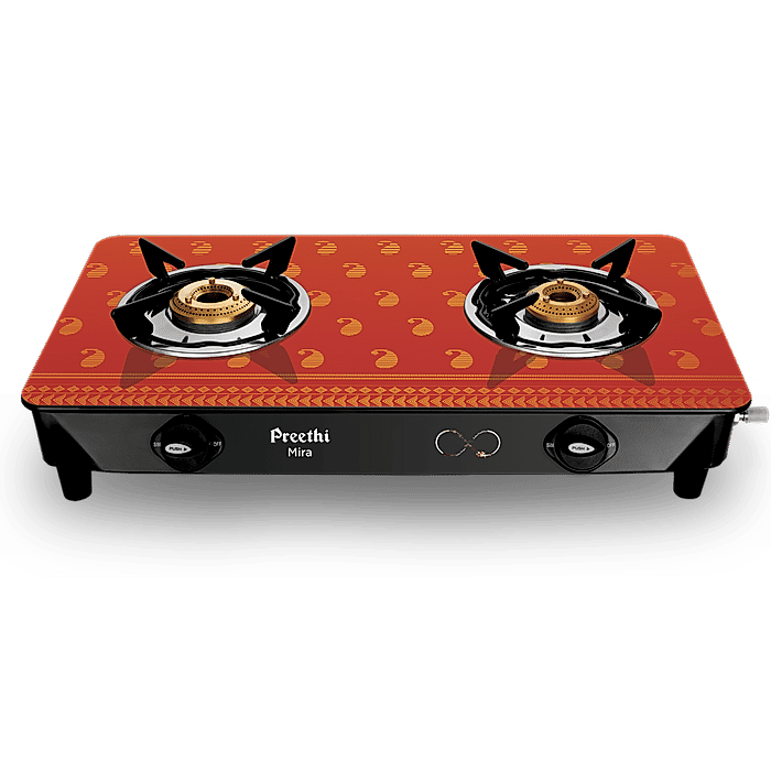 Buy Mira 2B Designer gas stove with Bati Online at Preethi E shop