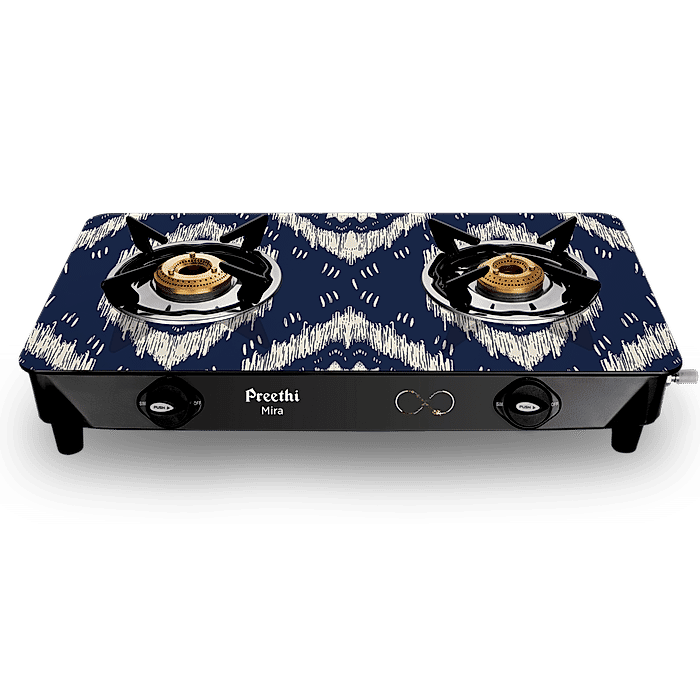 Preethi Mira 2B Designer gas stove with Bati