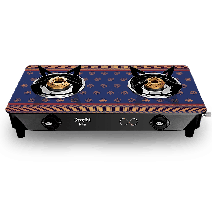 Buy Mira 2B Designer gas stove with Bati Online at Preethi E shop