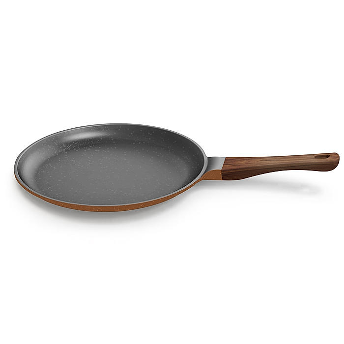 Preethi Artistic Collection Die Cast Non Stick Tawa, 27 cm, 5 Star Non Stick Effect, Cook & Serve, Earthy Brown