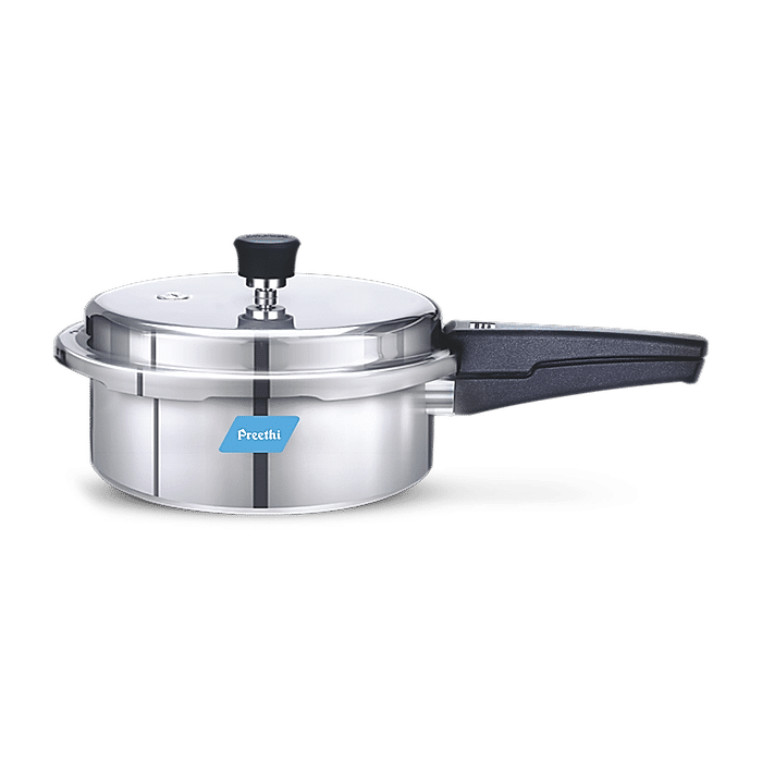 Preethi Pressure Cooker Outer Lid Induction Base Aluminium 2L