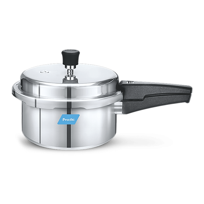 Preethi Pressure Cooker Outer Lid Induction Base Aluminium 3L