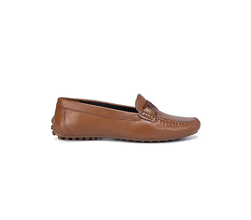 Tan Embellished Moccasins