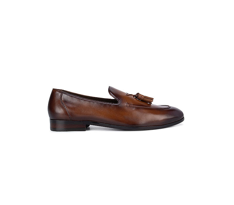 Tan Loafers With Tassels