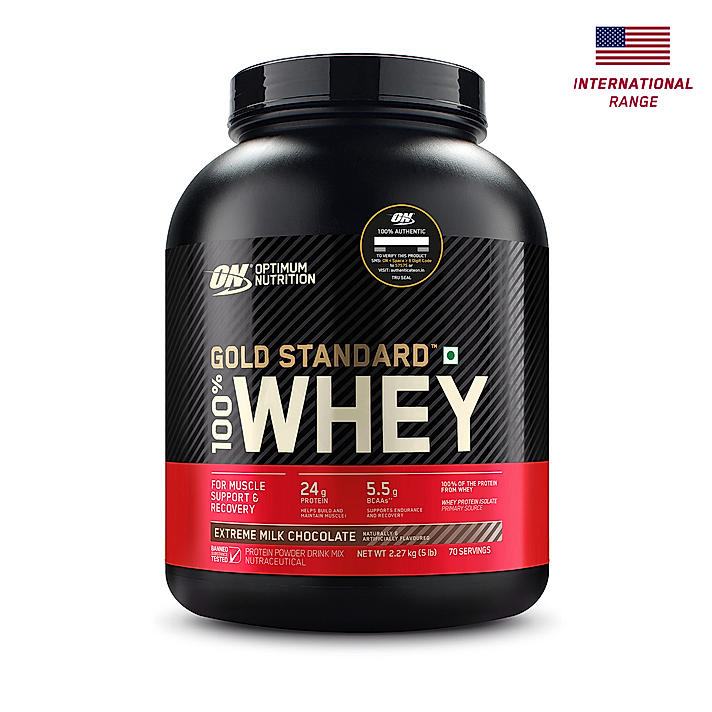 Optimum Nutrition Gold Standard 100% Whey Protein Powder 5 lbs, 2.27 kg ...