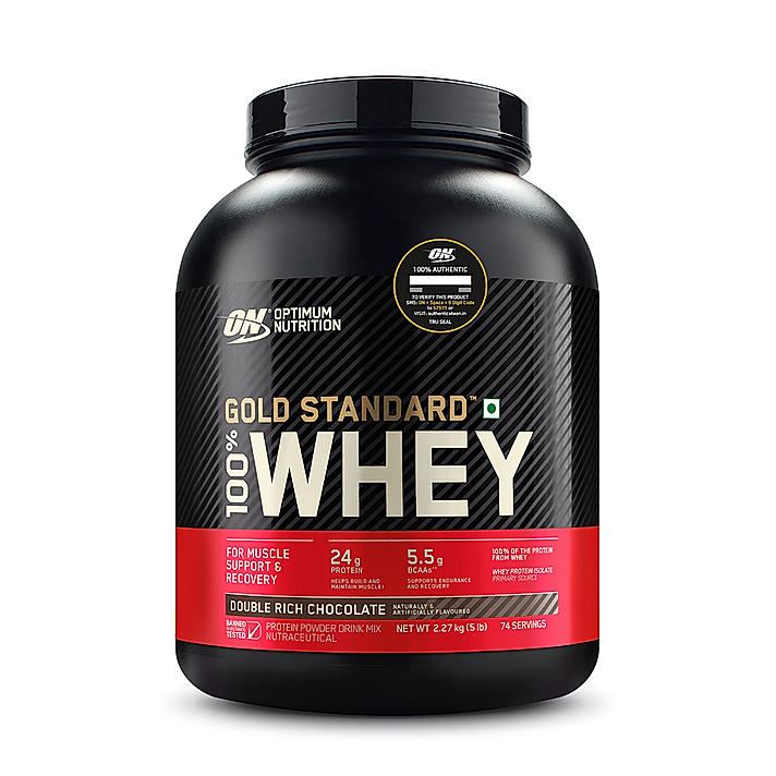 Gold Standard 100% Whey Protein Powder | Double Rich Chocolate | 5 lbs