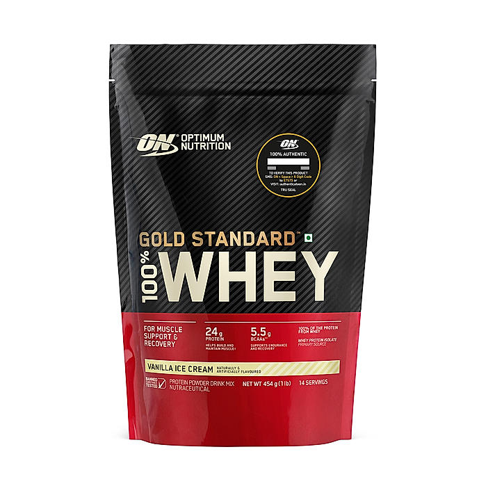 Gold Standard 100% Whey Protein Powder | Vanilla Ice Cream | 1 lbs