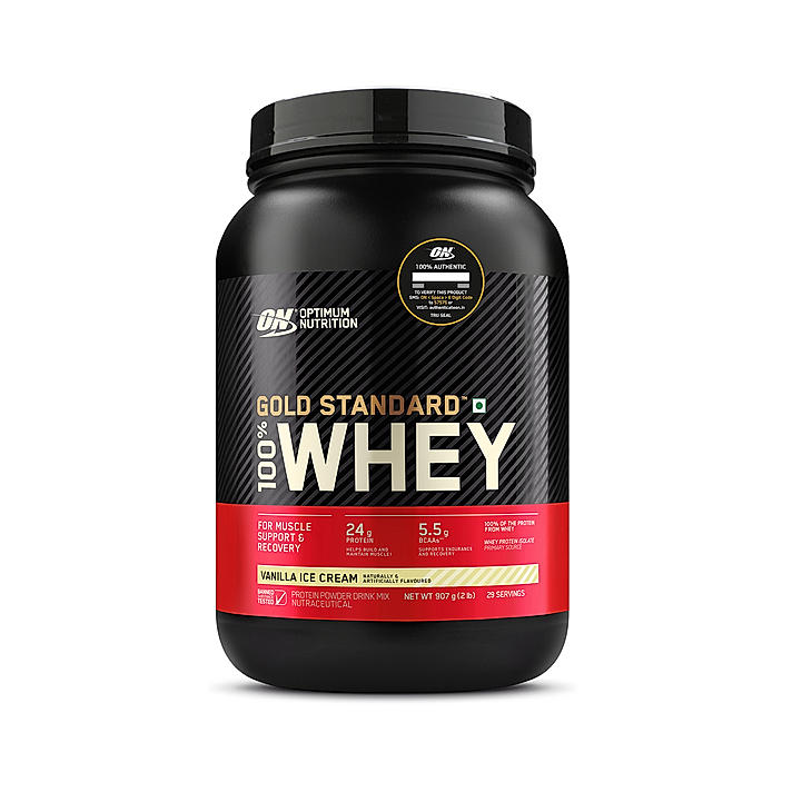 Gold Standard 100% Whey Protein Powder | Vanilla Ice Cream | 2 lbs