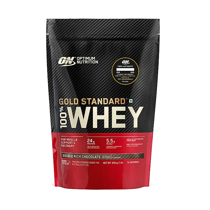 Gold Standard 100% Whey Protein Powder | Double Rich Chocolate | 1 lbs