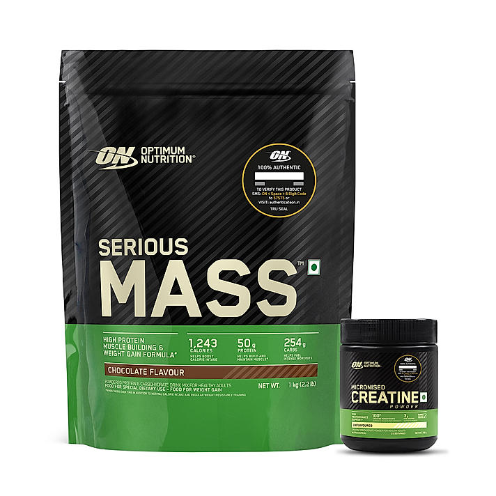 Serious Mass - Chocolate - 1 Kg + Creatine 100 g