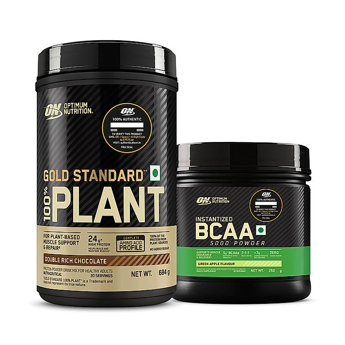 ON GSW Plant Protein - Chocolate + ON BCAA- Green Apple