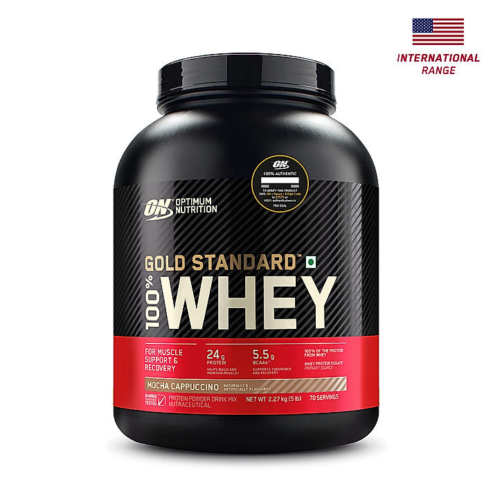 Gold Standard 100% Whey Protein Powder | Mocha Cappuccino | 5 lbs