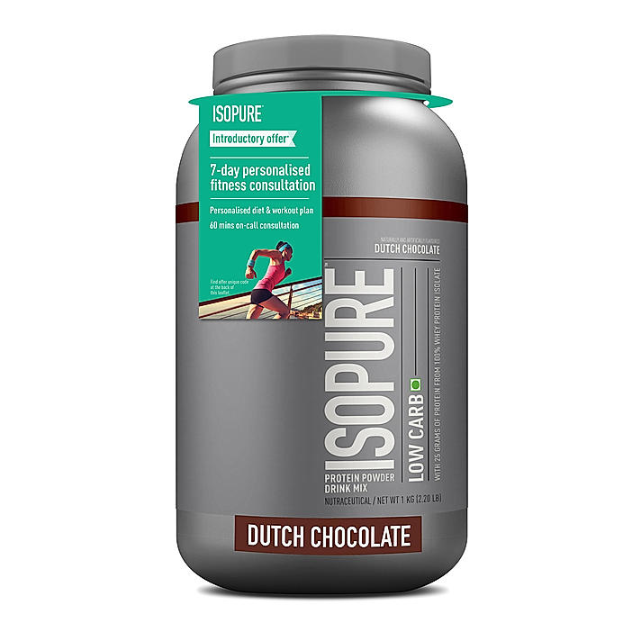 Isopure Low Carb Whey Protein Isolate Powder | Dutch Chocolate | 1 Kg