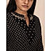 Black cotton printed kurti with embroidery