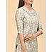 Multi colour modal chanderi printed kurti with embroidery