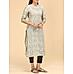 Multi colour modal chanderi printed kurti with embroidery