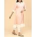 Pink 60 's cotton kurti with sequencework