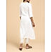 White cotton kurti with embroidery