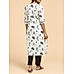 Off white viscose cotton kurti with digital print