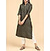 Dark green modal chanderi kurti with seequince work