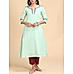 Light green 80's cotton kurti with embroidery