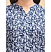 Blue viscose kurti with floral print