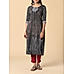 Black viscose kurti with embroidery