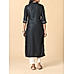 Black  viscose plain  kurti with embroidery